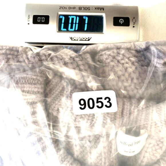 ARITZIA Wilfred Free Womens Large Wool Chucky Thick Crewneck Cropped Sweater - Picture 10 of 10